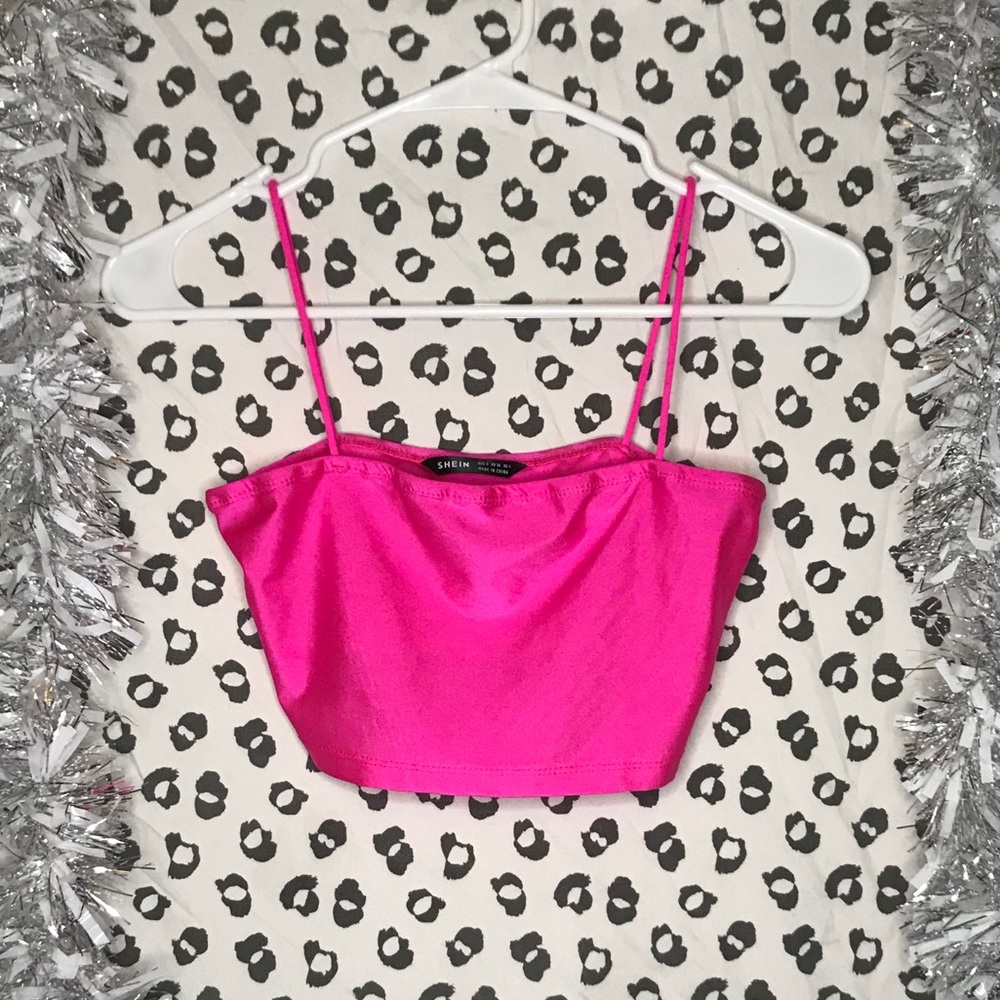 SHEIN hot pink shirt 👚